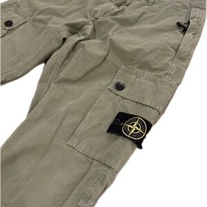 Stone Island Olive Green Cargo Trousers Type SL